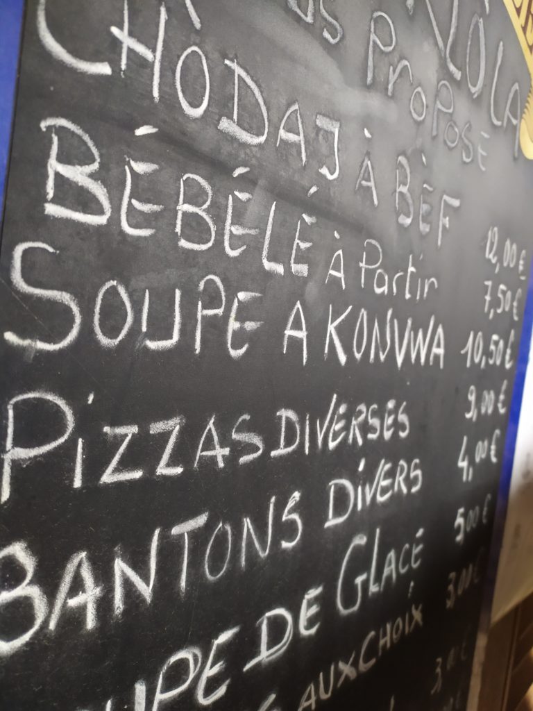 Il y a aussi en temps hors covid de la soupe à konvwa à Lanklo la