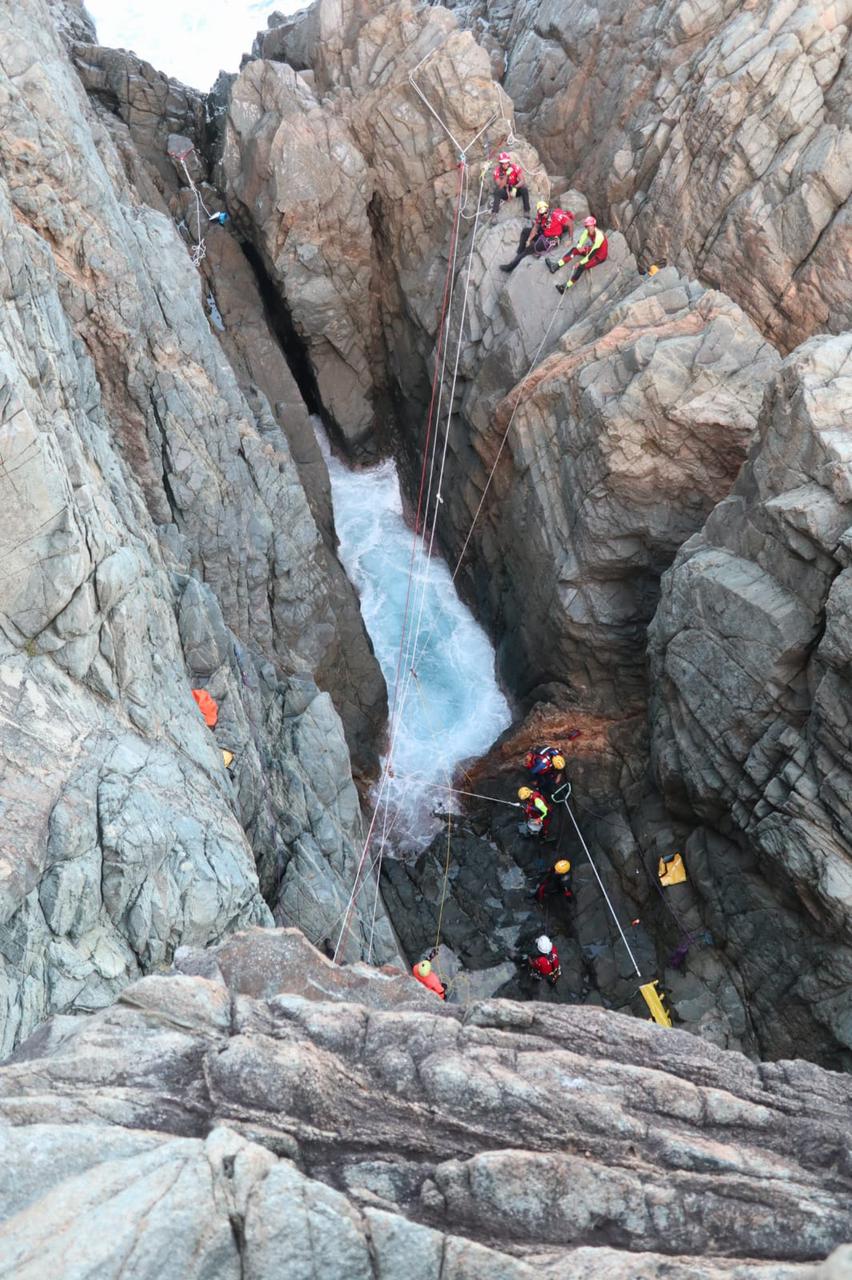 Gouffre (images Pompiers)