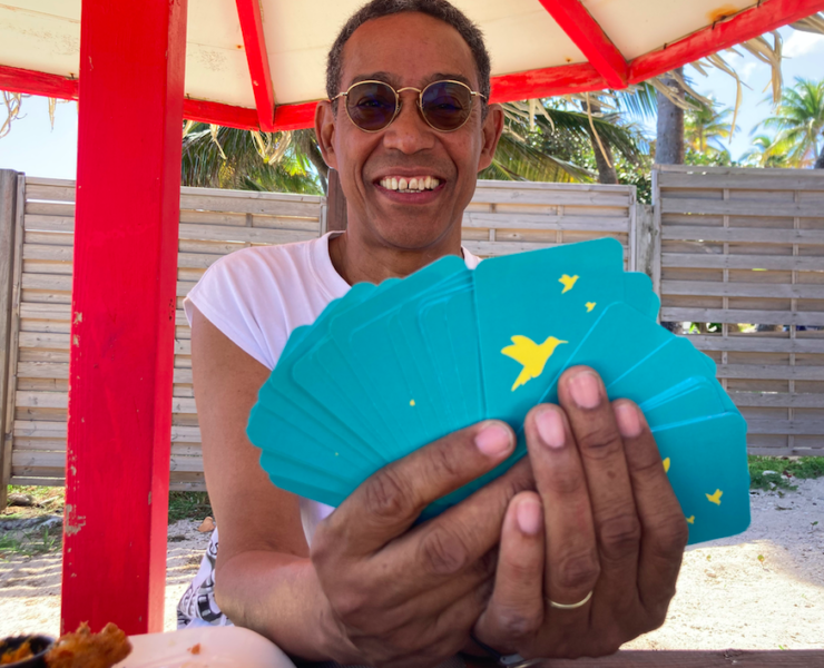 Fabrice Doriac, créateur du jeu des 7 familles, Marie-galante